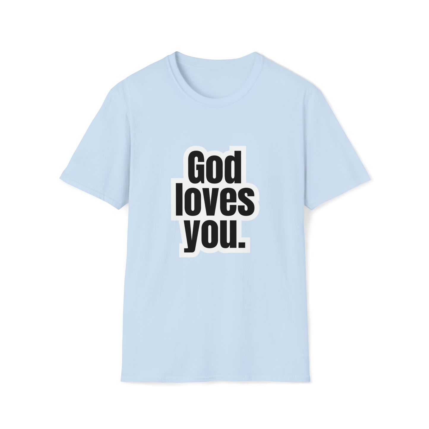 "God loves you" Softstyle T-Shirt