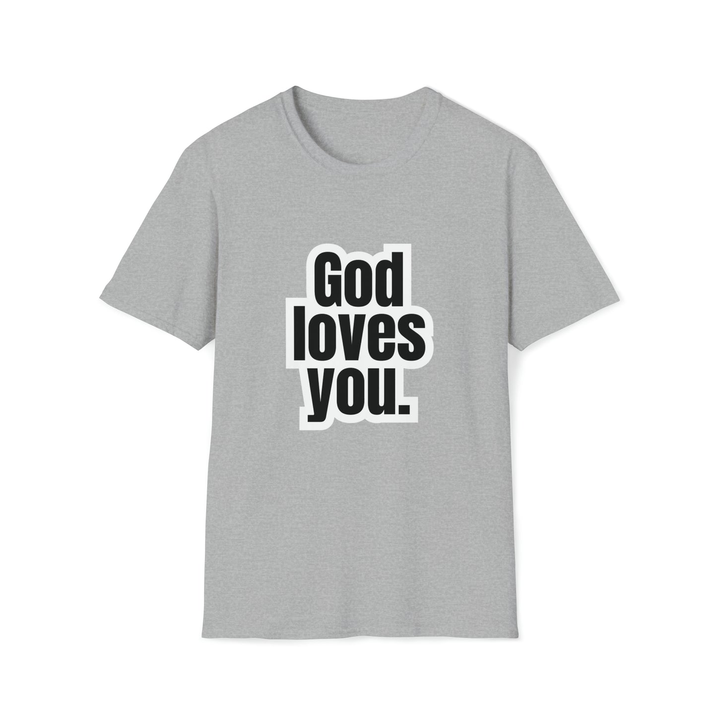 "God loves you" Softstyle T-Shirt