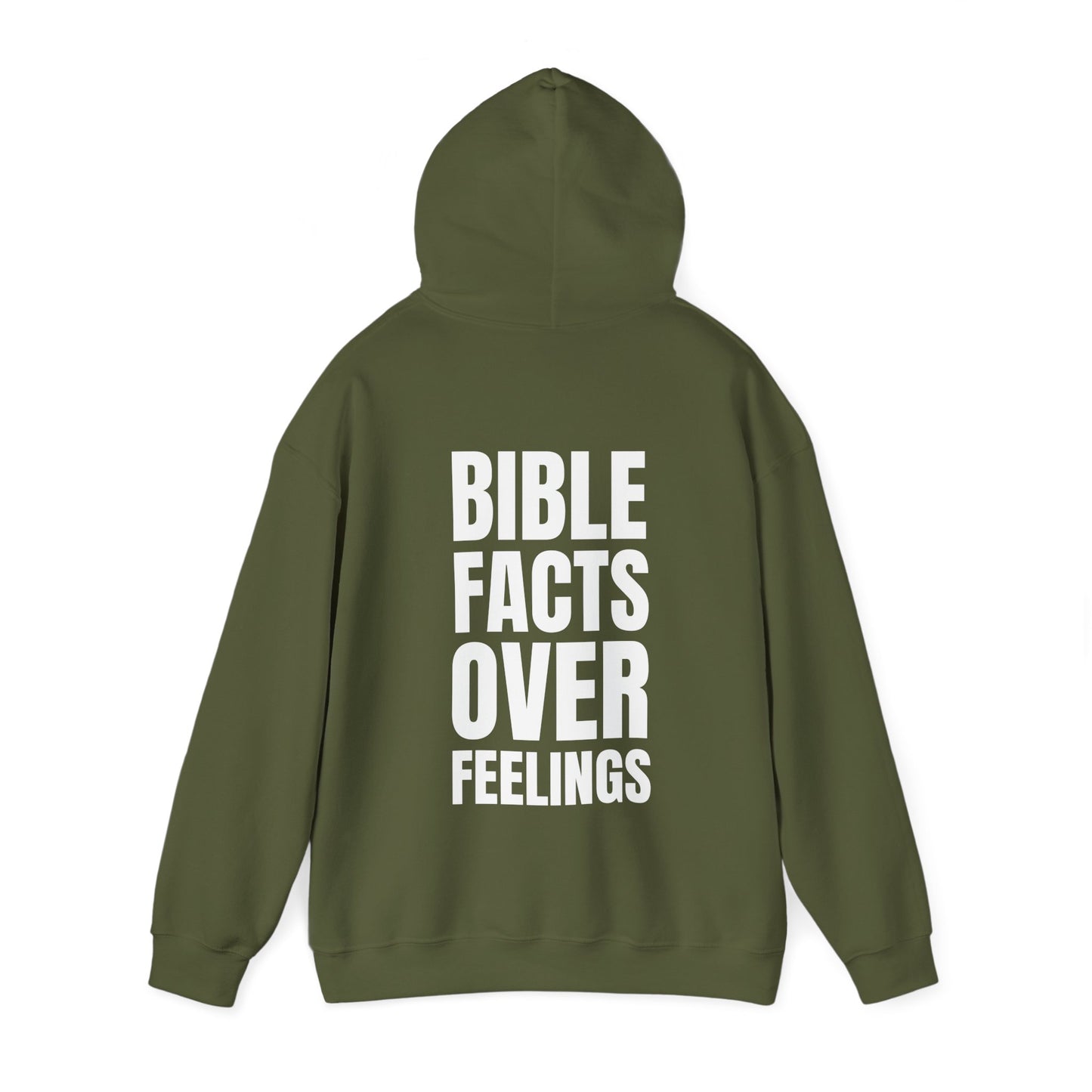 "Bible Facts Over Feelings"™ Hooded Sweatshirt