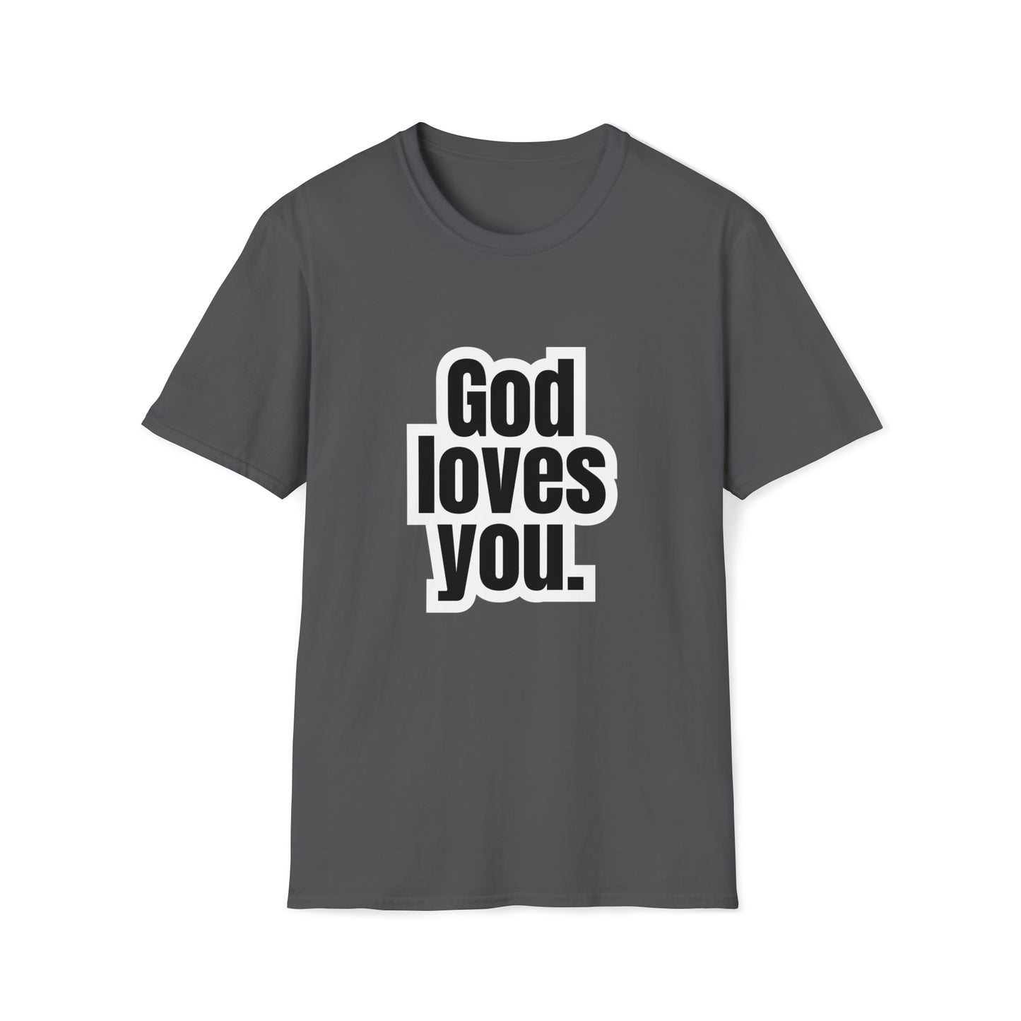 "God loves you" Softstyle T-Shirt