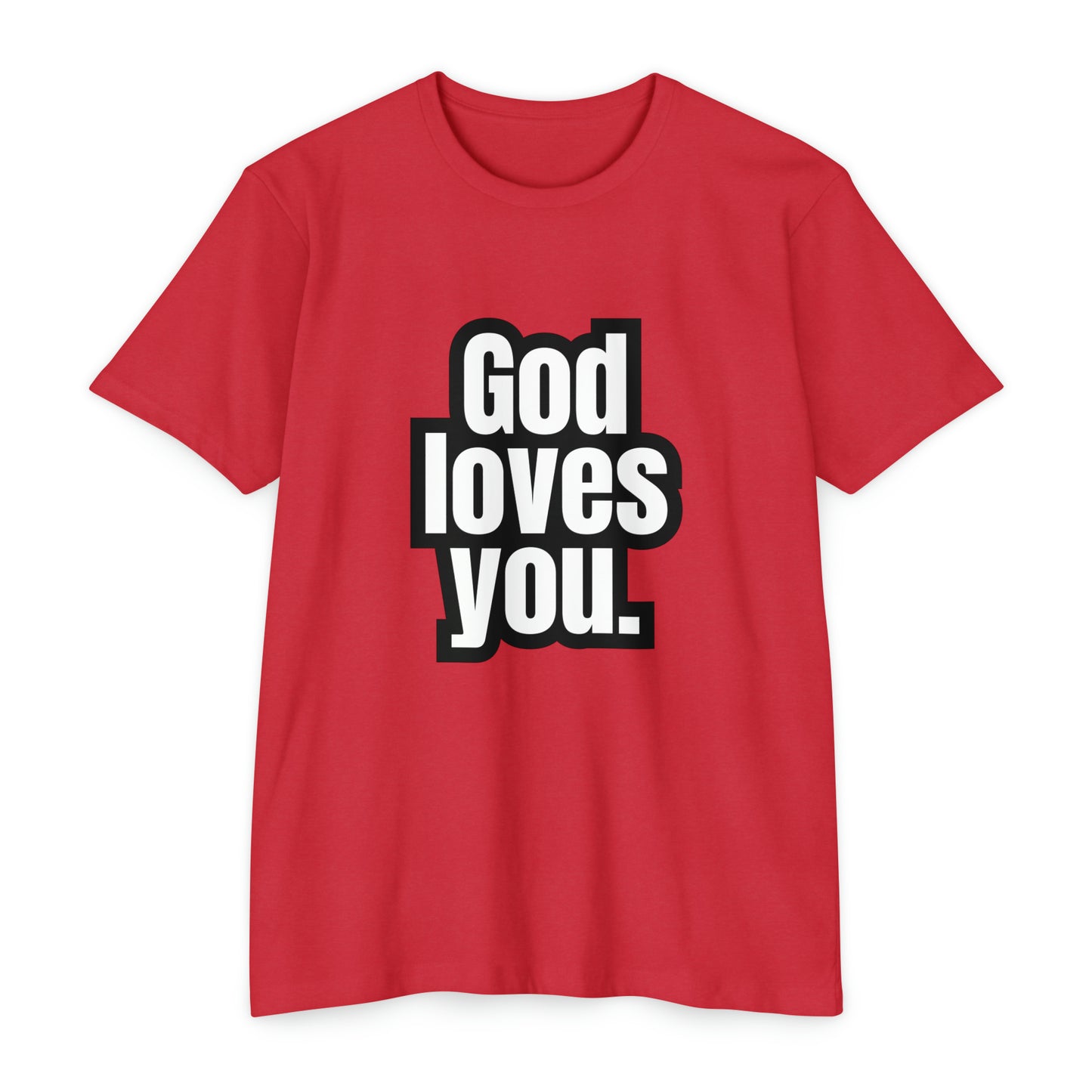 "God Loves You" CVC Jersey T-shirt