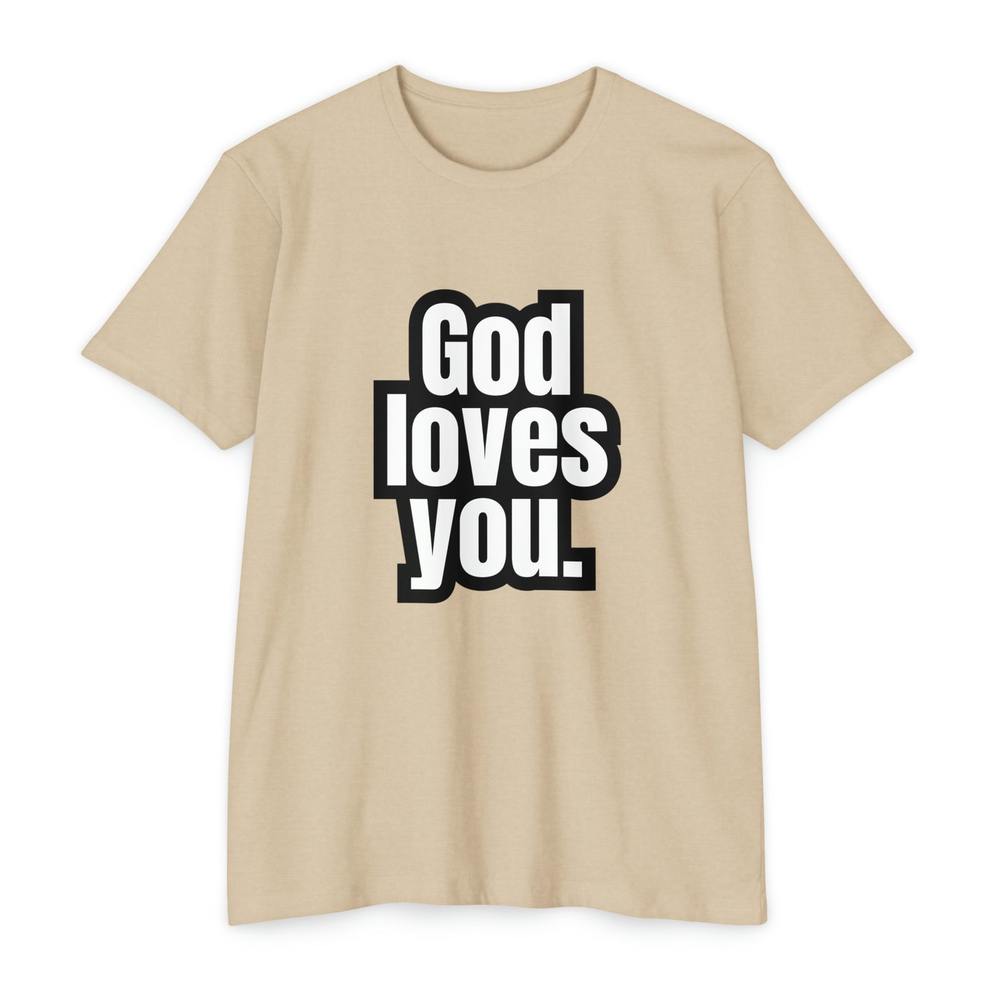 "God Loves You" CVC Jersey T-shirt