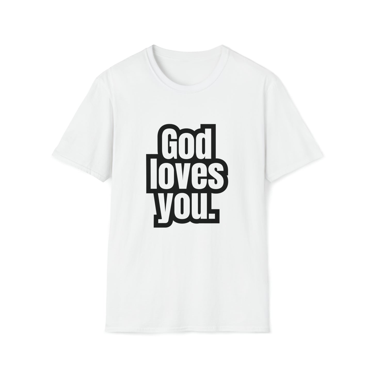 "God loves you" Softstyle T-Shirt