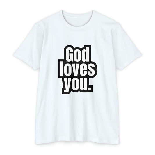 "God Loves You" CVC Jersey T-shirt